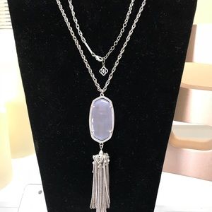 Kendra Scott Rayne Slate Silver Necklace